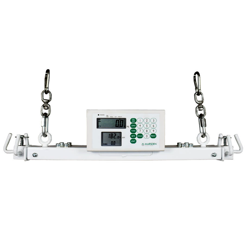 Hoist Scales Class III approved for weighing patients with mobility issues.
Hoist Scales simply attach to hooks on the patient hoist spreader bar making it possible to monitor the weight of an individual who is bed-bound or has restricted mobility where moving and handling by trained care staff is necessary on a day to day basis. Hoist Scales available for purchase on this website are manufactured in accordance with the highest industry regulatory standards and are Class III approved so suitable for use within a professional healthcare setting such as care homes and hospitals. Our Hoist Scales are also Medical Device Directive (MDD) Approved and are covered by the manufacturer's 4-year warranty for peace of mind.